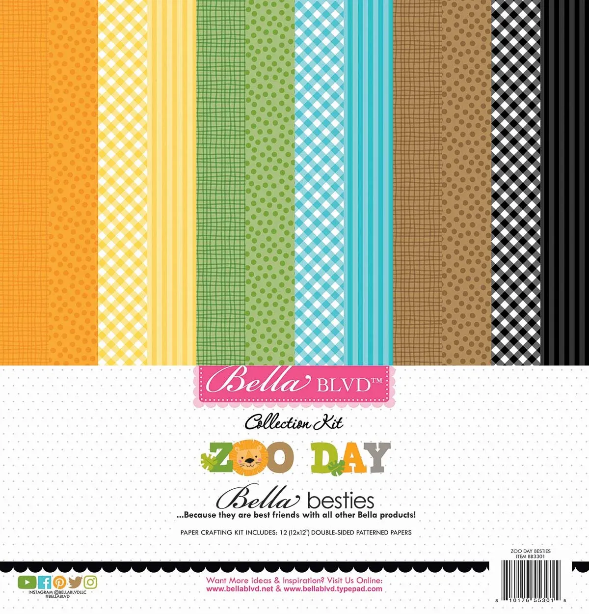 Bella Blvd- Zoo Day Bella Besties- 12x12 Collection Kit