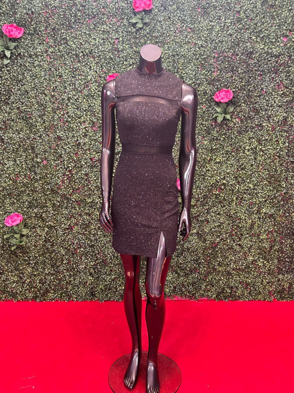 Black Shimmer w/ Mesh Midi