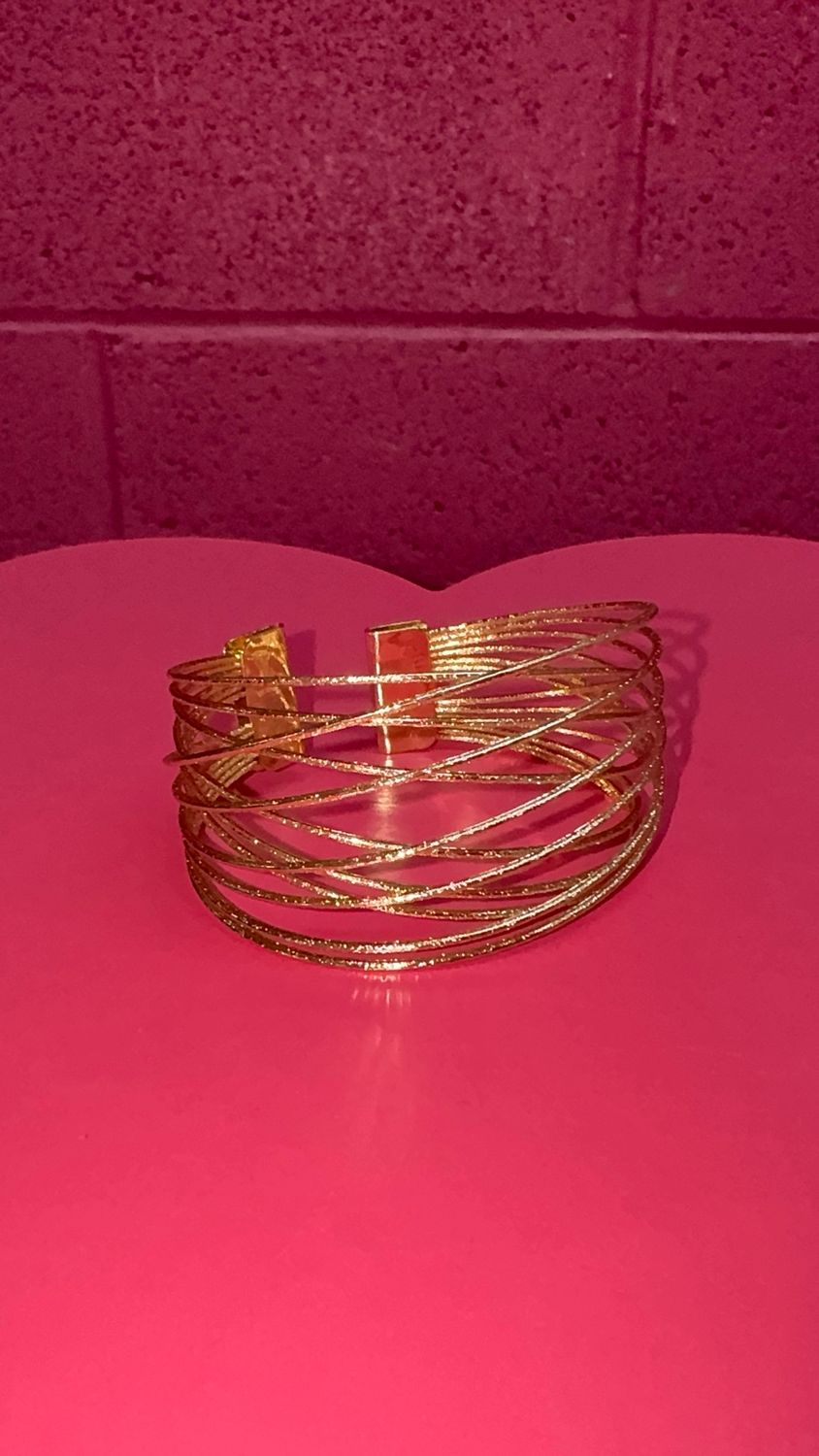 Gold Multi-Ring Bracelet