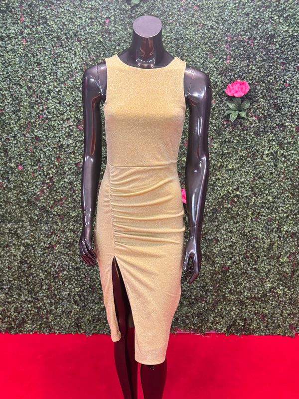 Green Short Sleeve Short Gown