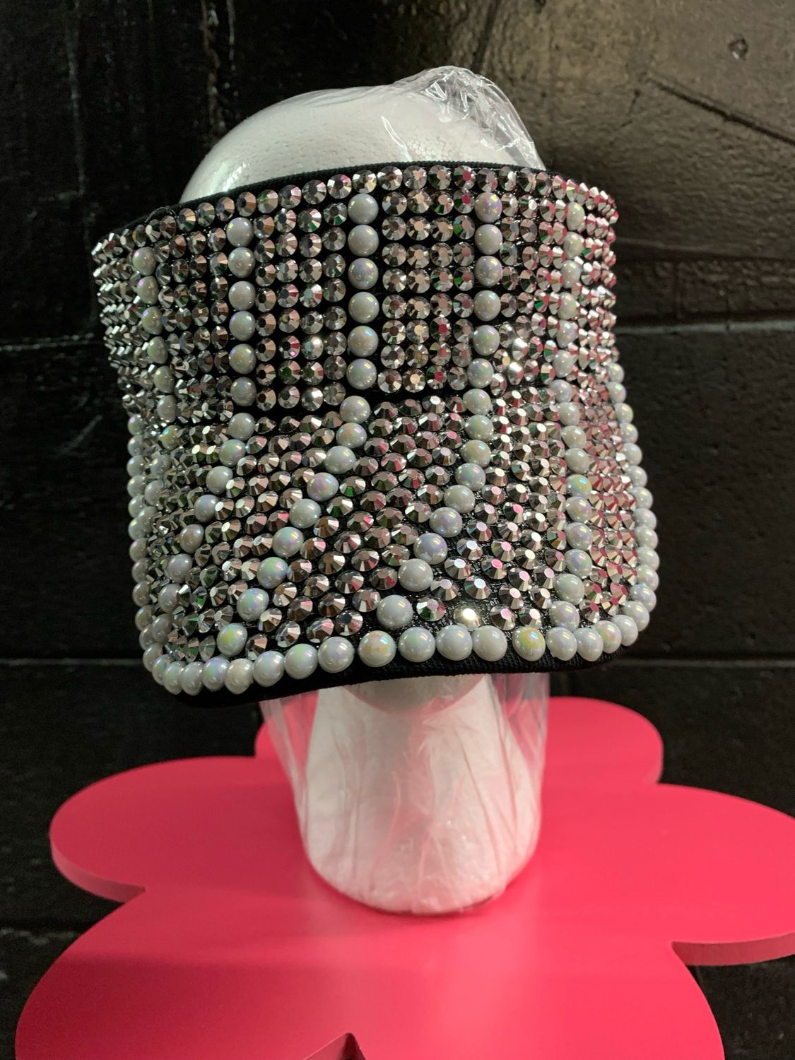 Black Diamonds and Pearls Visor