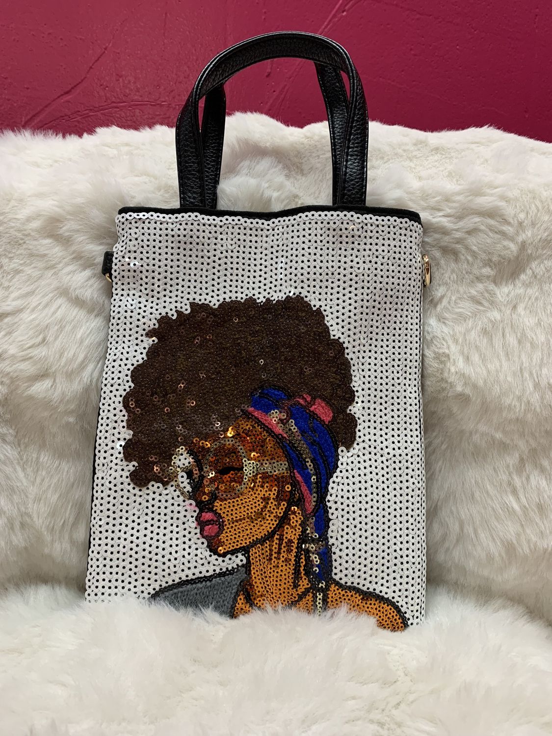 Black Queen Mini Tote Bag
