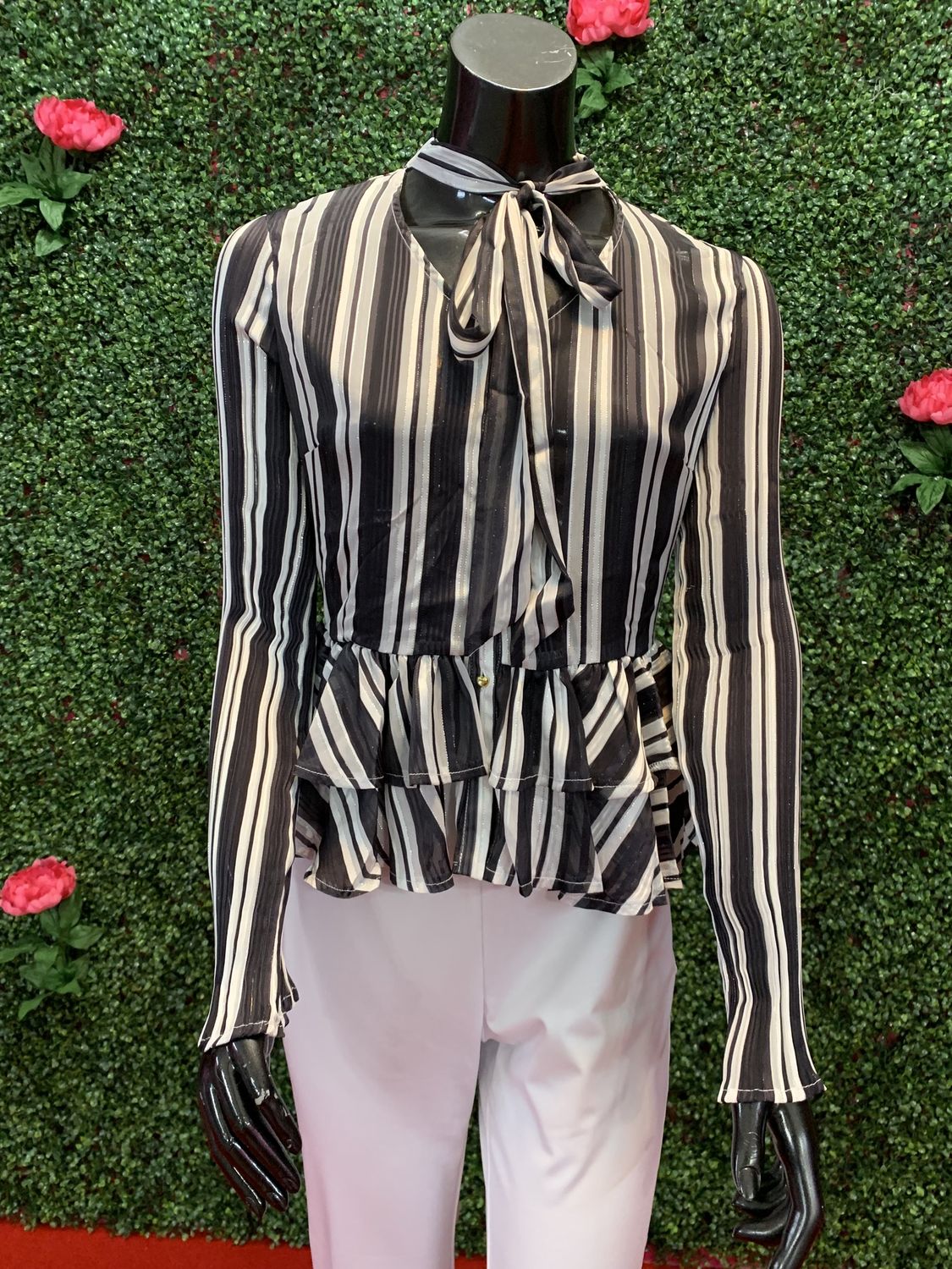 Striped Black and White