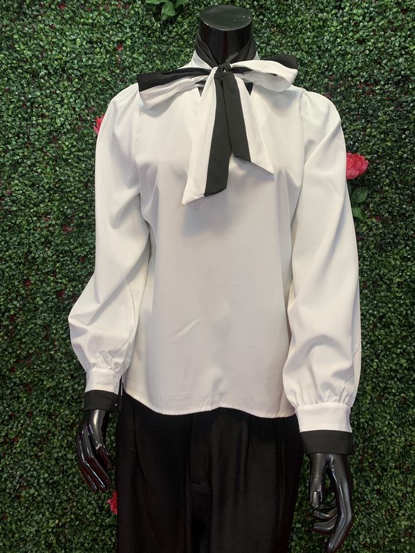 White and Black Long Sleeve