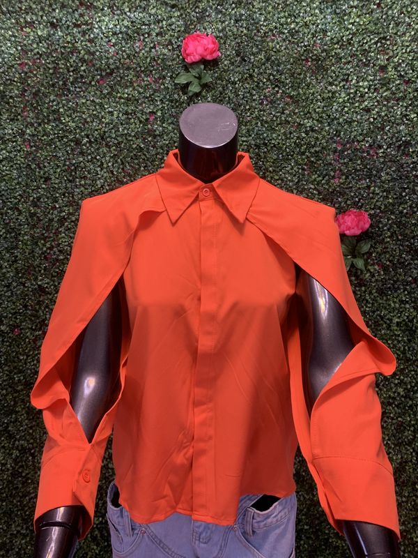 Orange Sleeve Cut Out