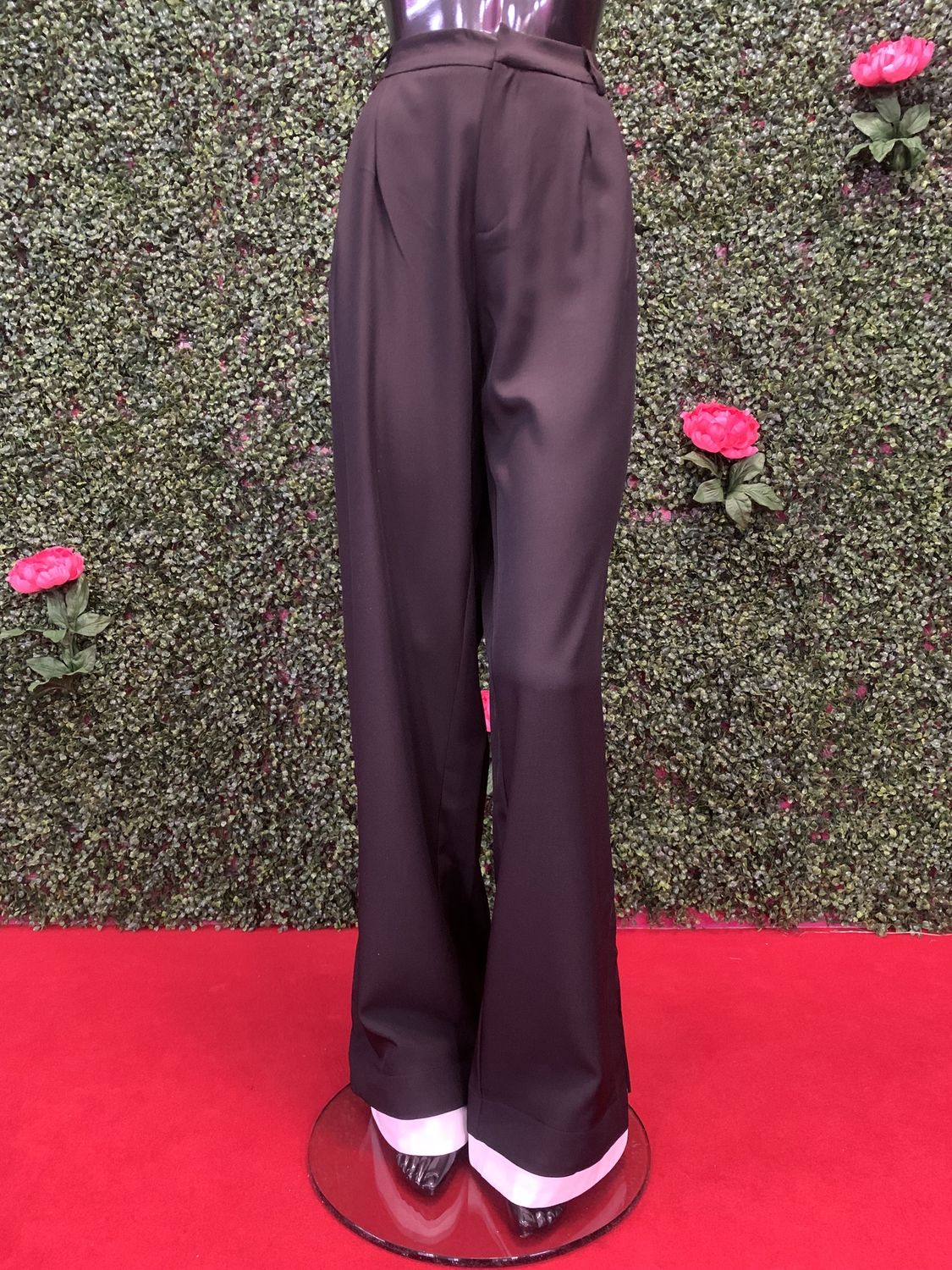 White Bottom Black Slacks