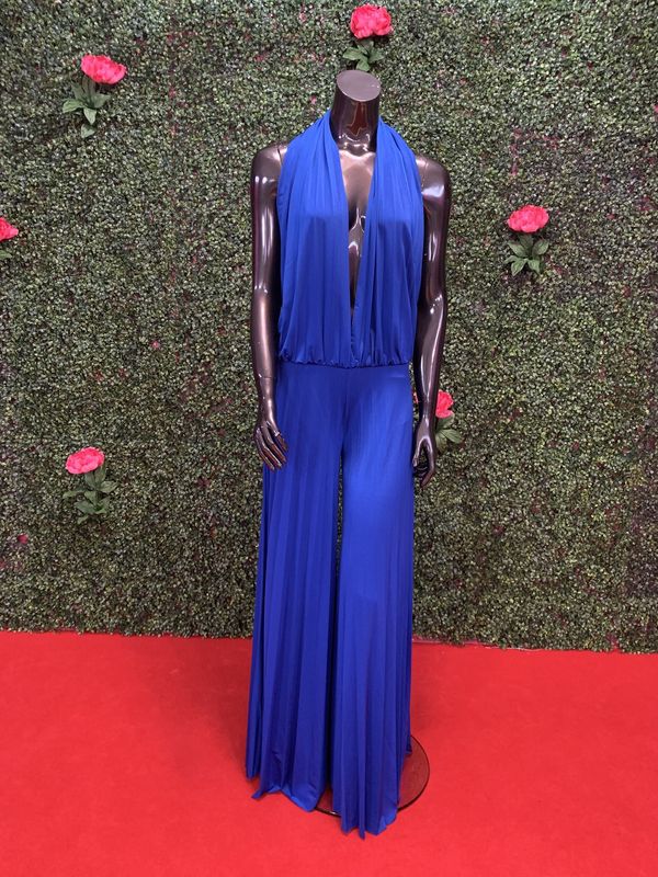 Blue Back Out Jumpsuit