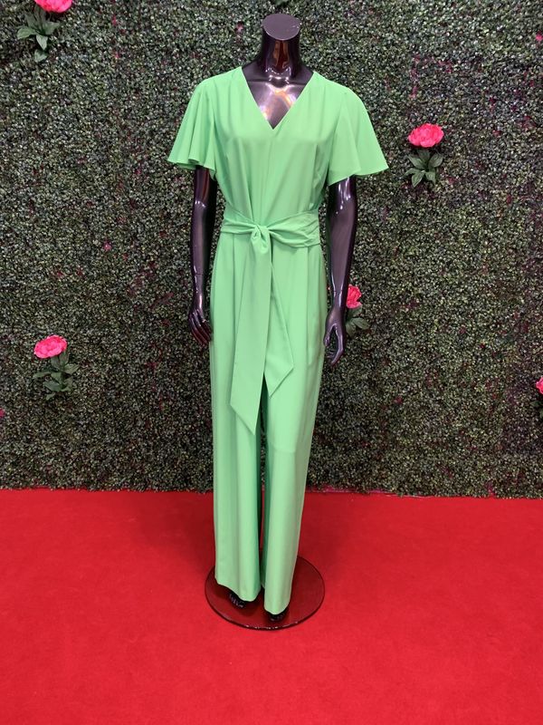 Green Wide Belt Jumper