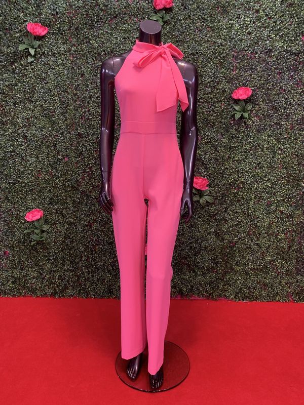 Pink Halter Pantsuit