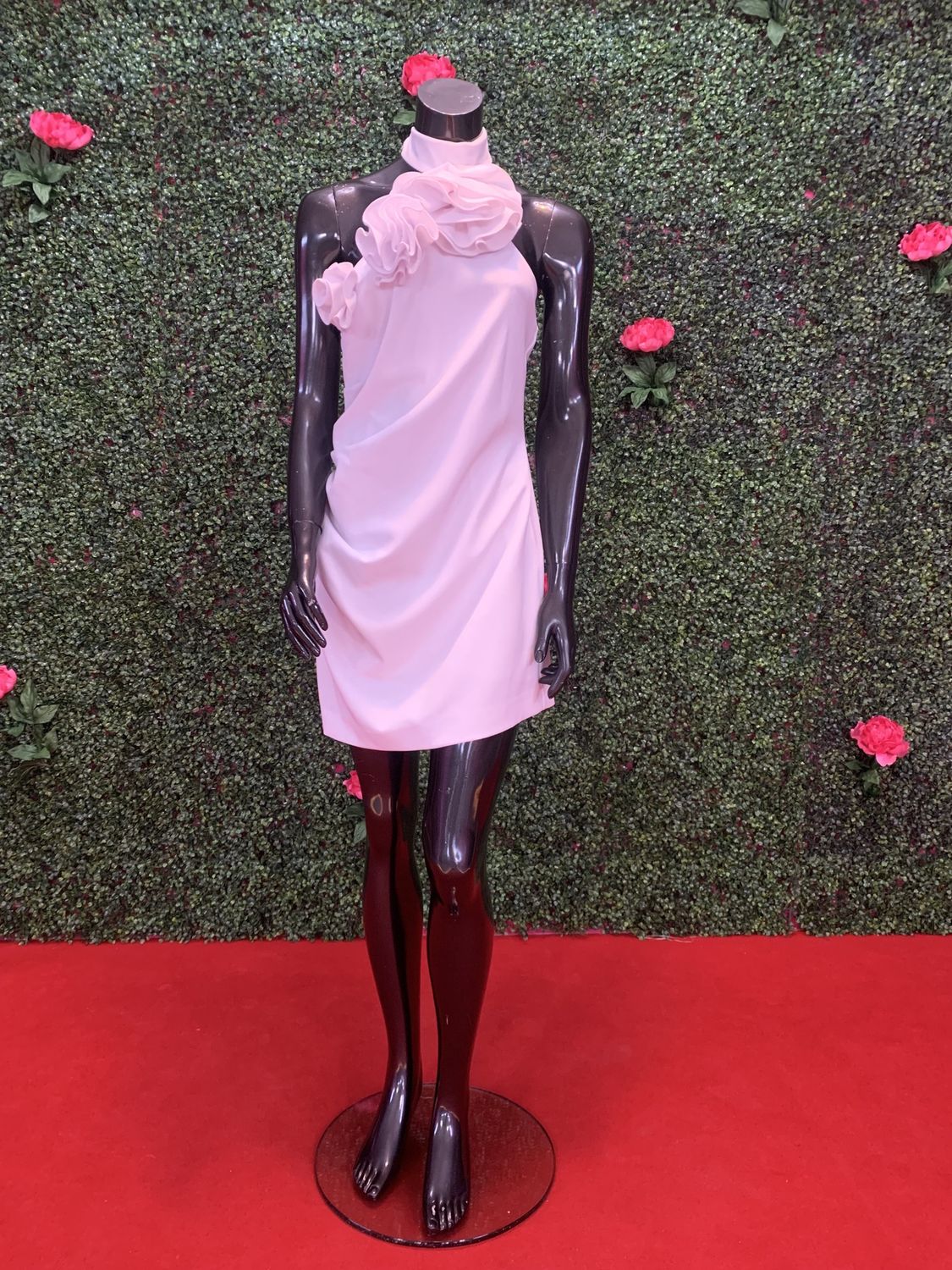 White Floral Mini Dress