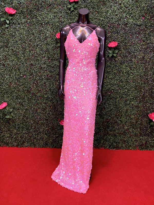 Light Pink Shimmer Long Gown