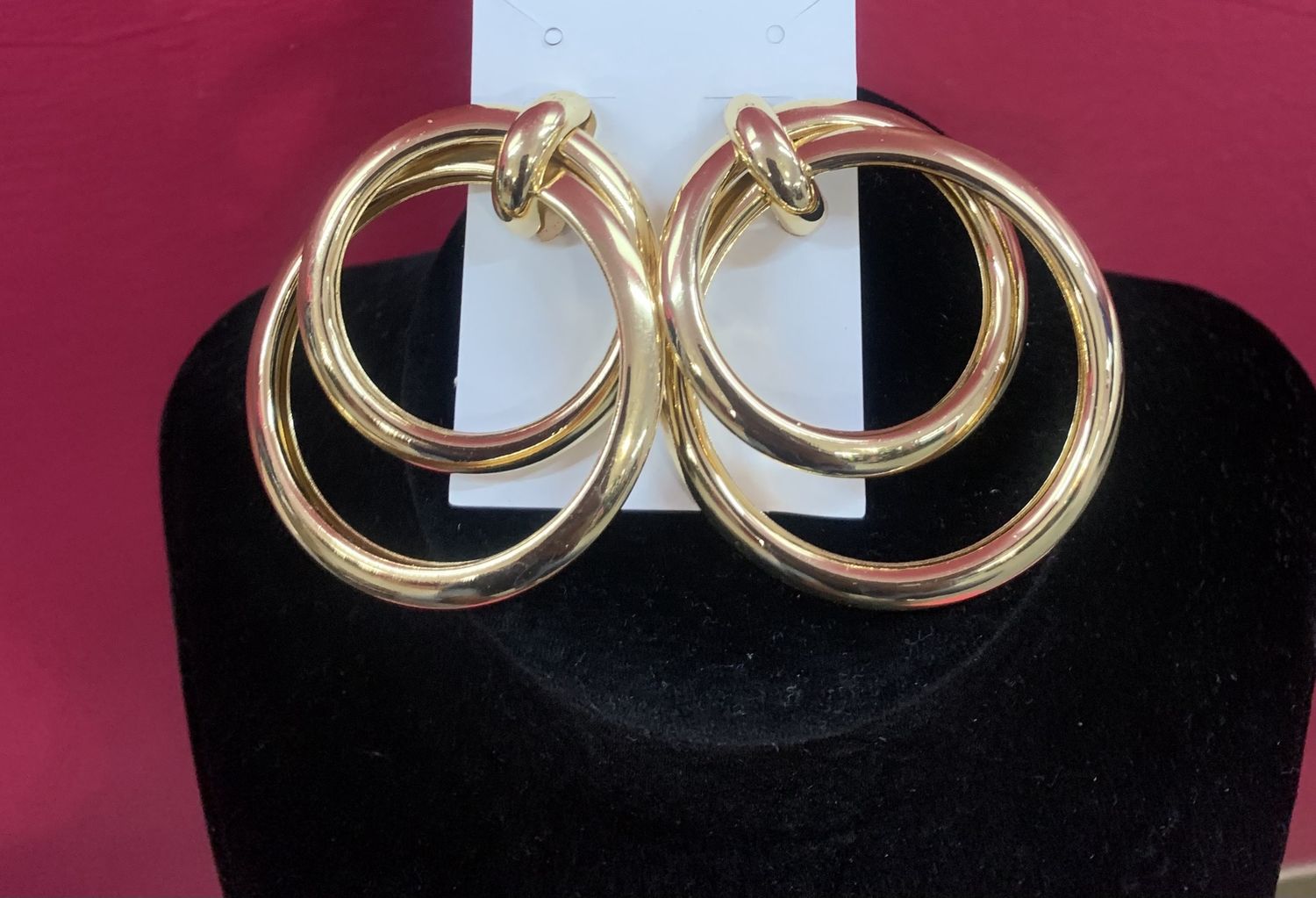 Gold Double Hoop Earrings