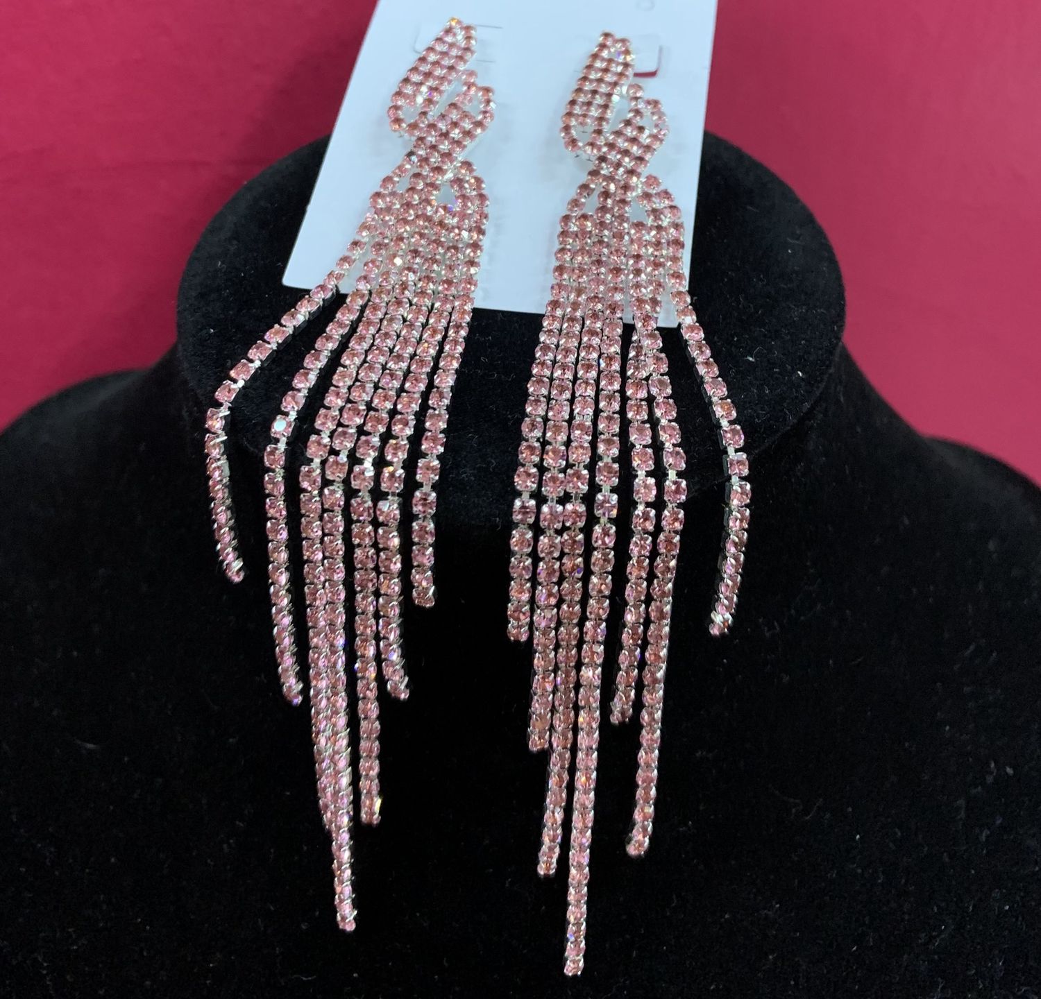 Pink Strings Earrings