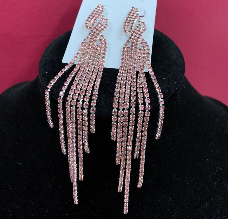 Pink Strings Earrings