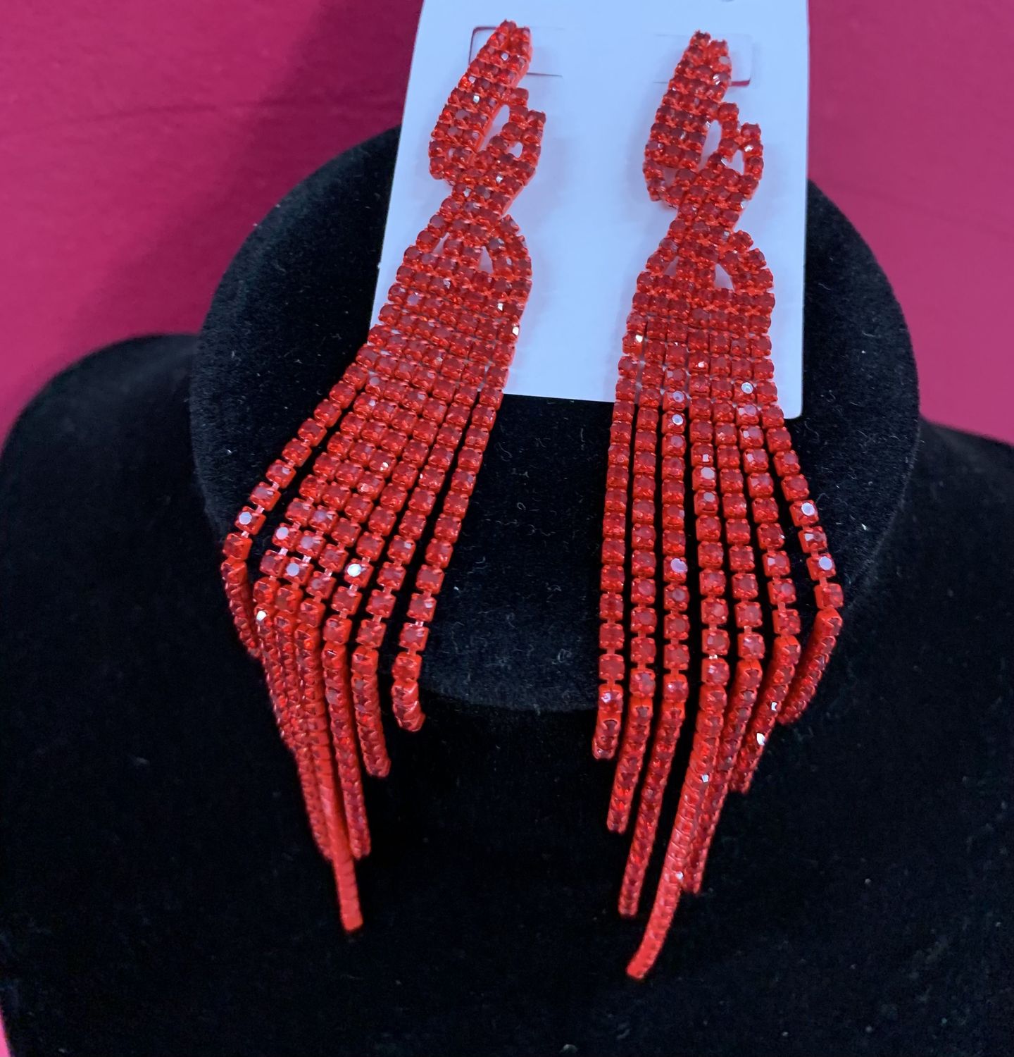 Red Strings Earrings