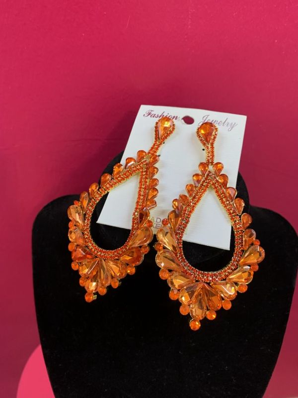 Orange Razzle Dazzle Earrings