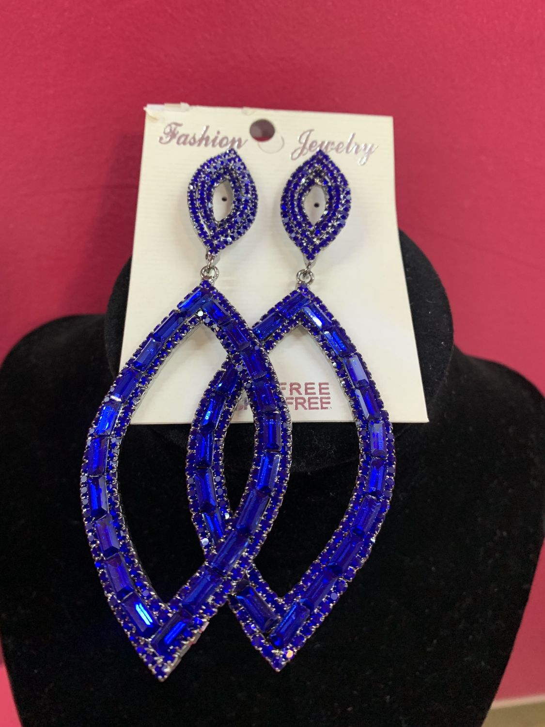 Blue Razzle Dazzle Earrings