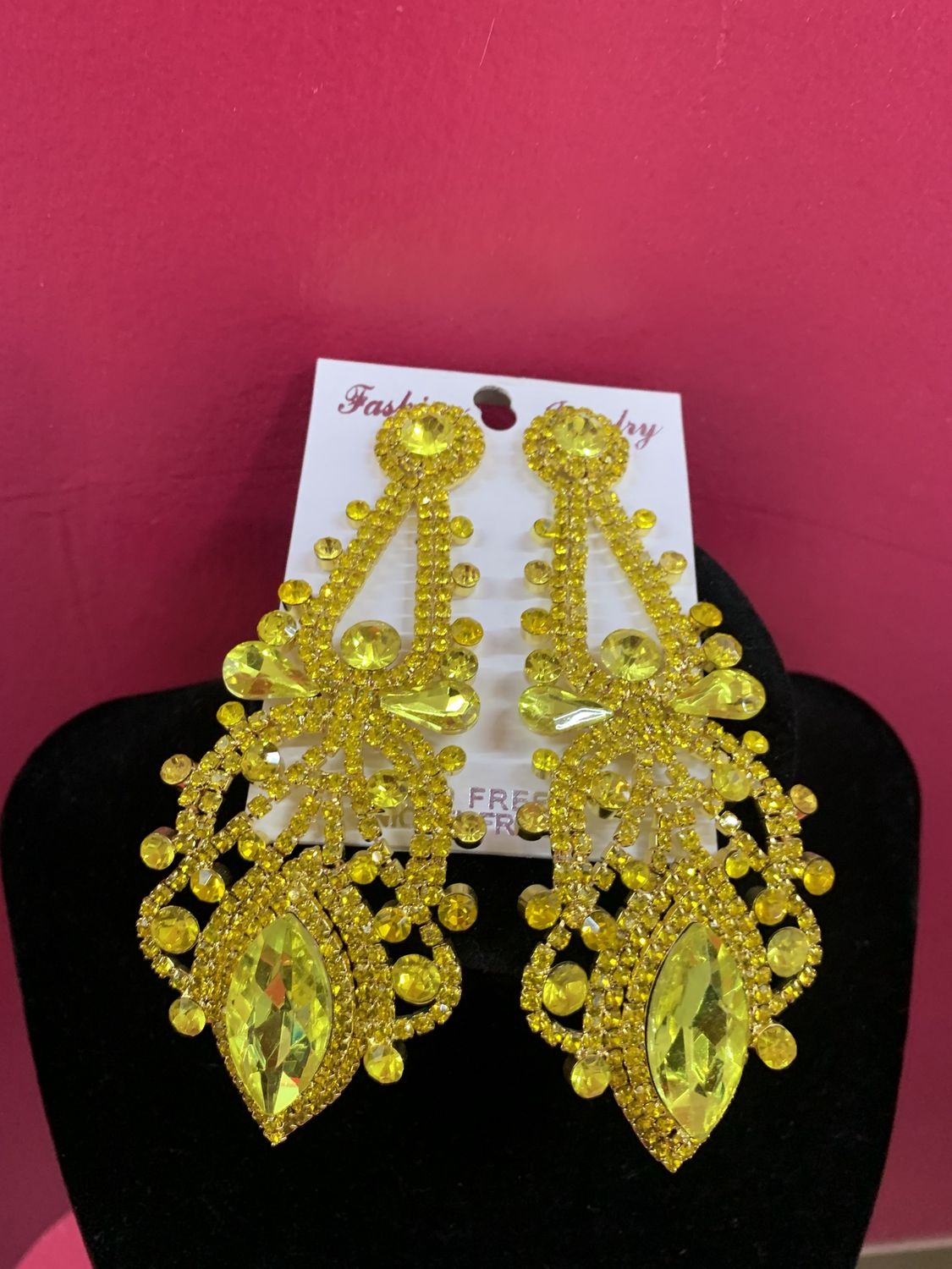 Sunshine Yellow Earrings
