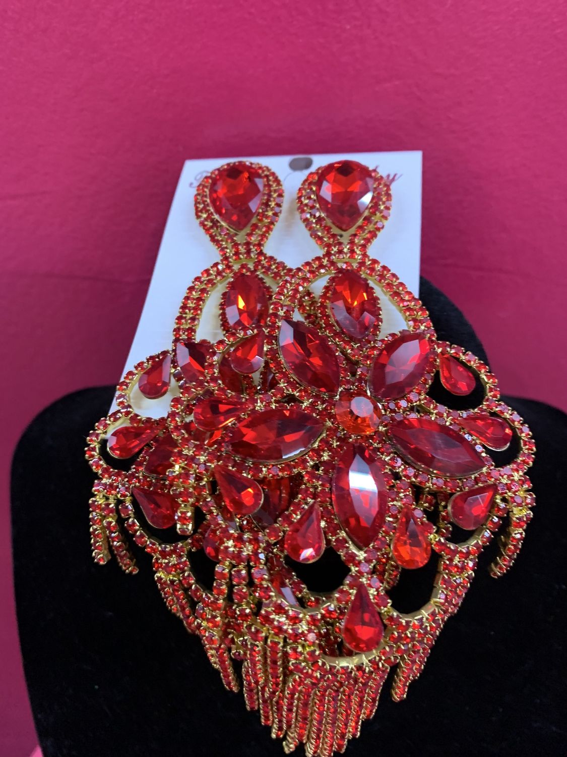 You See Me Red Earrings