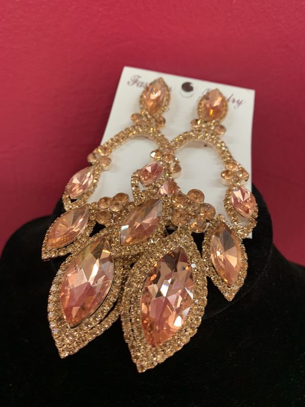 Rose Gold Crown Me Earrings