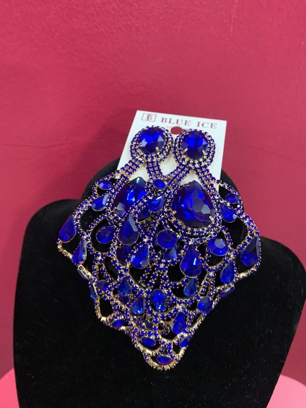 Peacock Blue Earrings