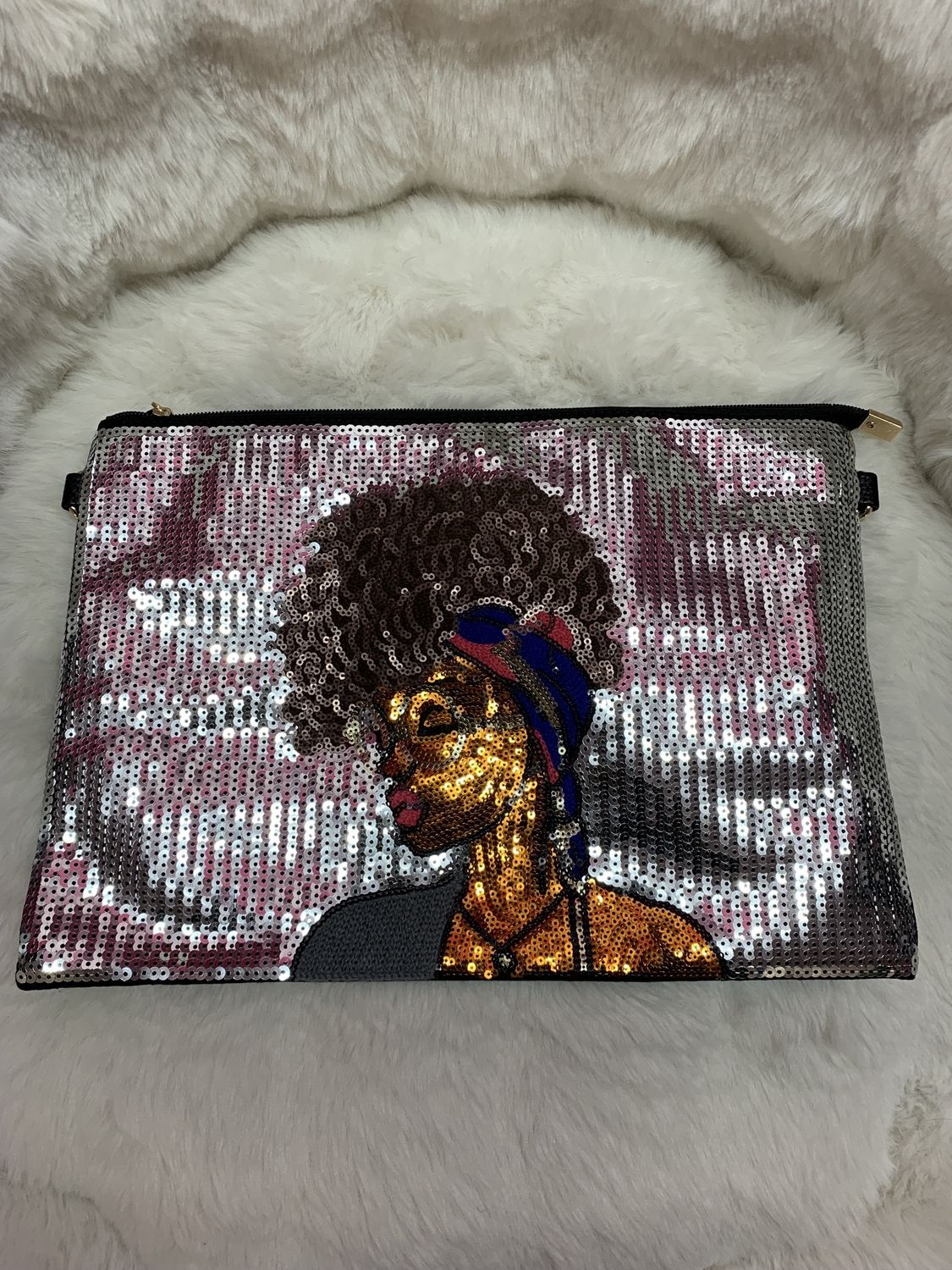 Silver Queen Sparkle Handbag