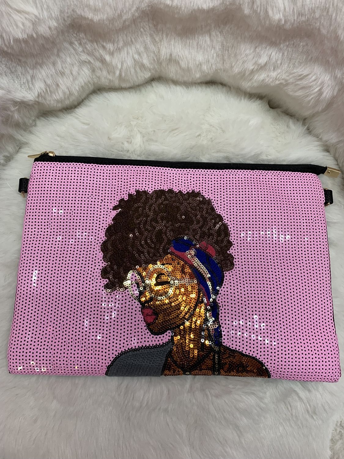 Pink Sparkle Glitter Handbag