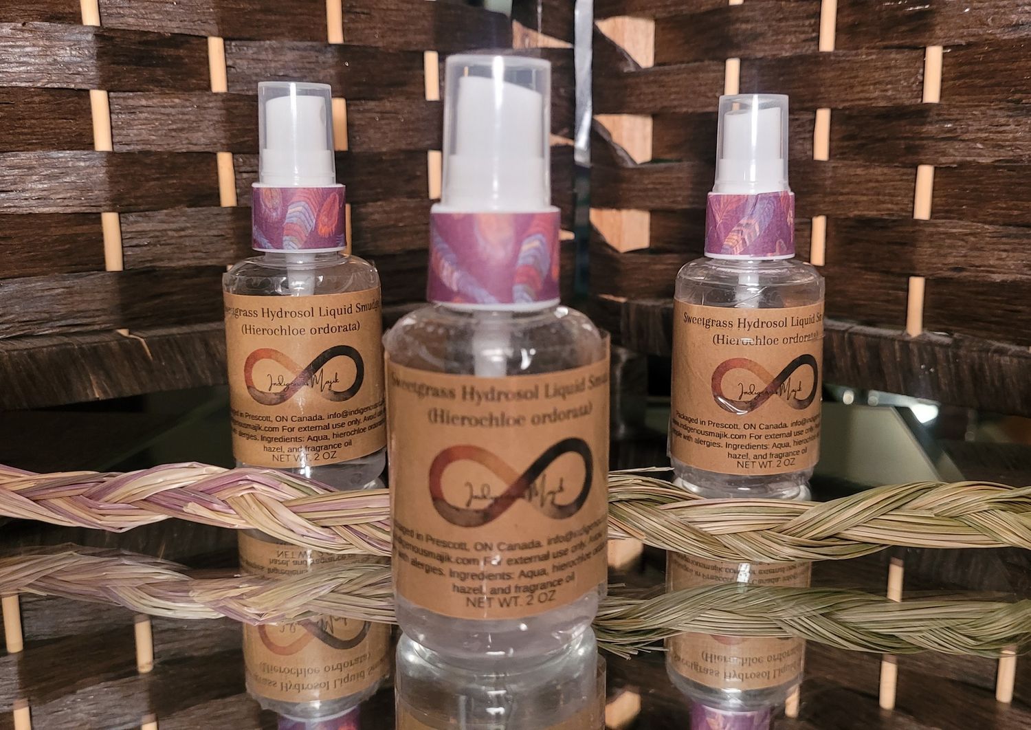 Sweetgrass Hydrosol Smudge Spray