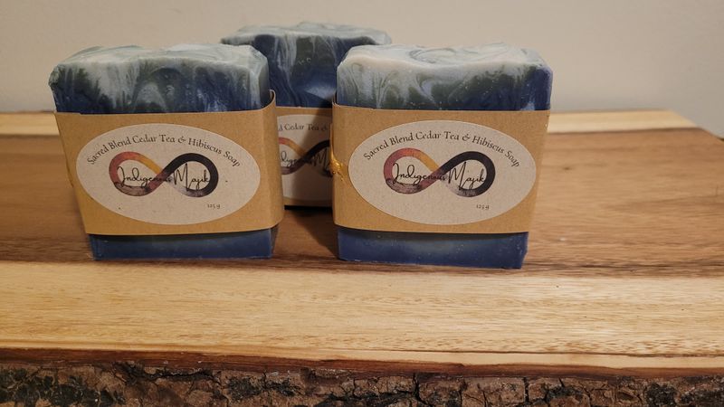 Sacred Blend Cedar Tea &amp; Hibiscus Handmade Soap