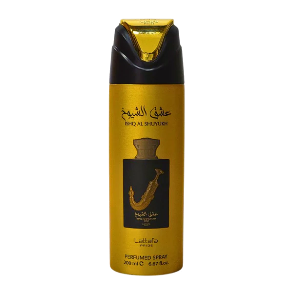 Lattafa Body Spray ISHQ AL SHUYUKH GOLD 200ML