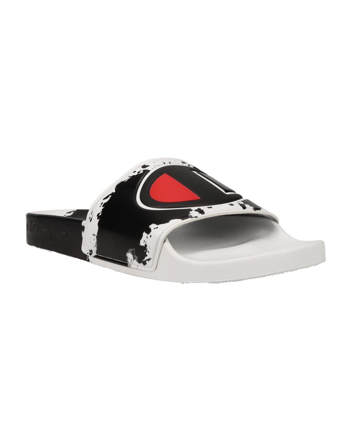 Champion Men&#39;s IPO Surf and Turf Slides, Black/White 9