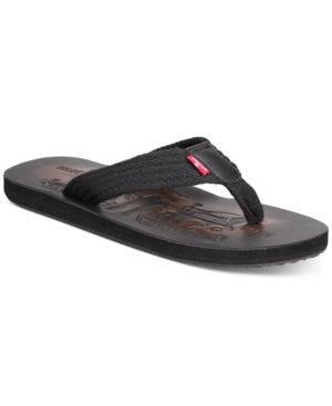 Levi S Mens Two Horse Casual Flip-Flop Sandal Shoe