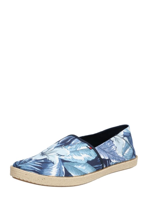 Tommy Hilfiger Espadrile Palm Print Summer Slipon FM0FM02962 Bleumarin