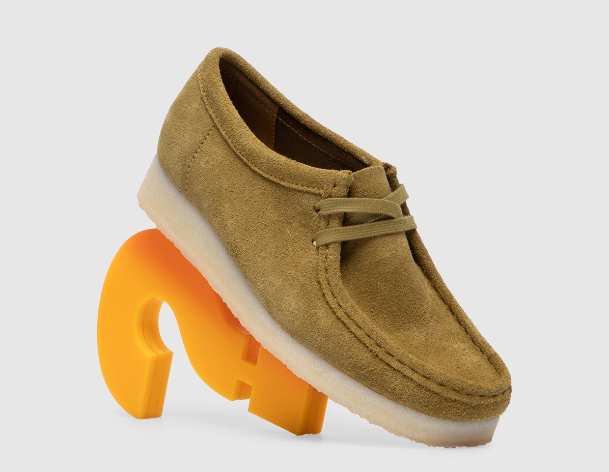 Clarks Originals Women&#39;s Wallabee / Mid Green Suede