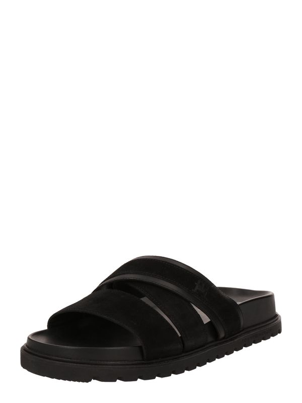 Pantoletten Tommy Hilfiger Elevated Th Criss Suede Sandal FM0FM05065 Black BDS