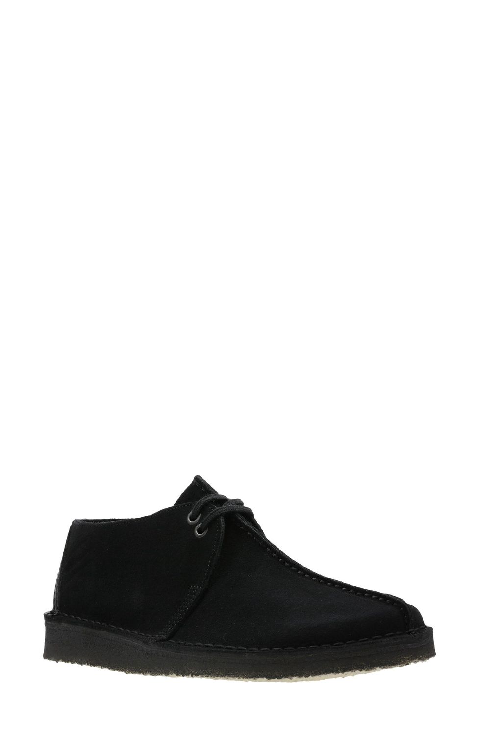 Clarks Desert Trek (Black Suede 1) Men's Lace-up Boots