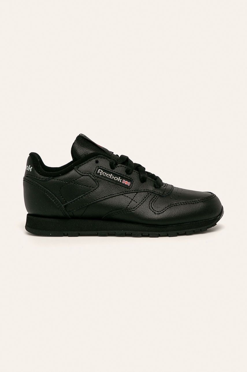 Reebok Youth Boys&#39; Classic Leather Sneaker in Black