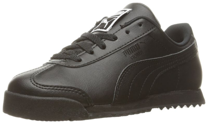Puma 361594-12: Boys Roma Basic PS-K Kid Black Sneaker (3 M US Little Kid)
