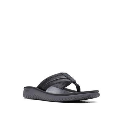 Clarks Men S Wesley Post Flip-Flop BLACK
