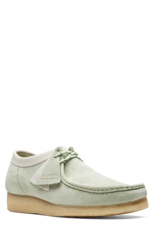 Clarks(r) Wallabee Moc Toe Derby in Pale Green at Nordstrom