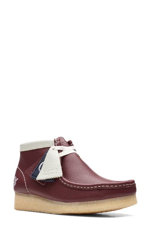 Clarks(r) Wallabee Chukka Boot in Burgundy Combi at Nordstrom