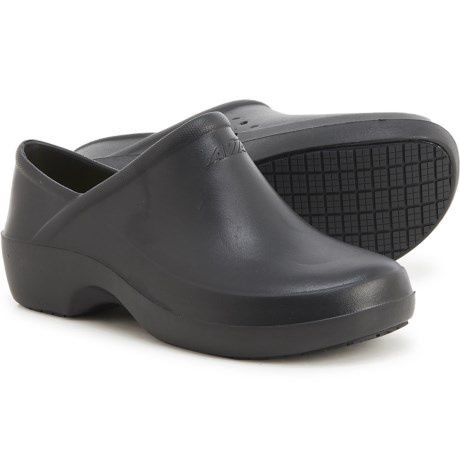 Avia Flame Slip Resistant Clogs for Women Slip on Work Shoes Black