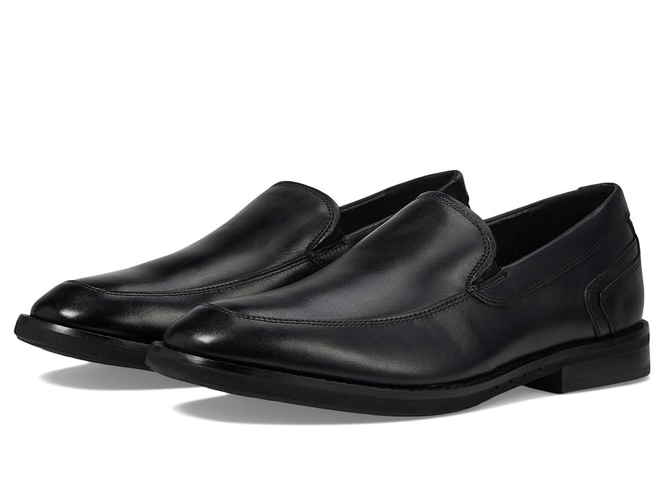 Clarks Un Hugh Step in Black Leather