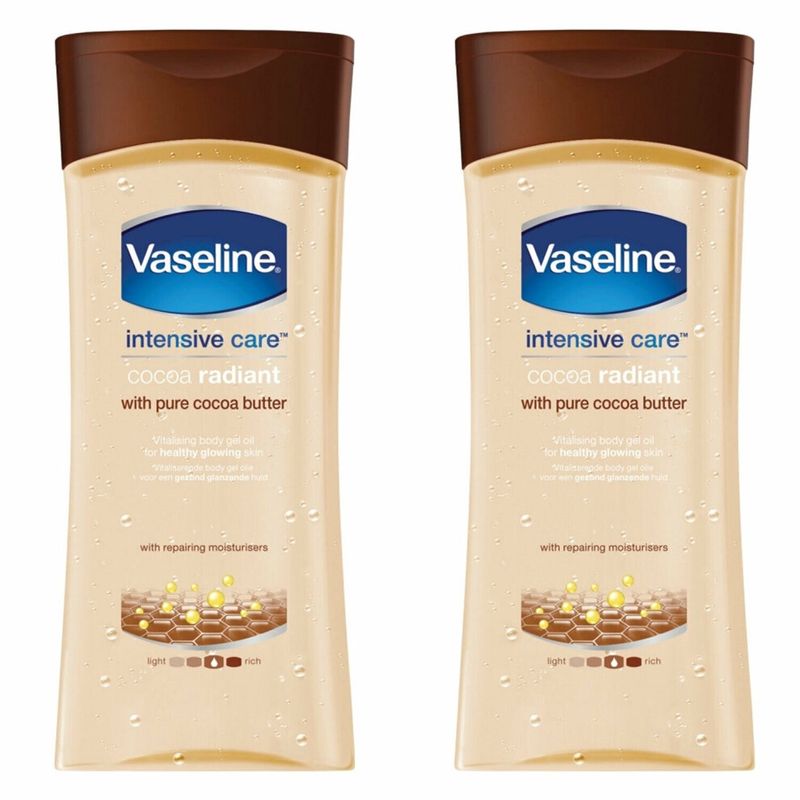 Vaseline &#39;body Gel Oil&#39; Intensive Care Cocoa Radiant 200Ml
