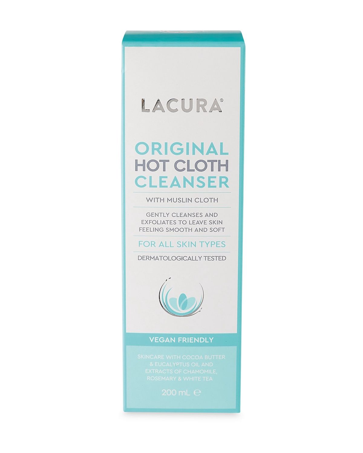 LACURA ORIGINAL HOT CLEANSER with MUSLIN CLOTH 200mls 4088600132976