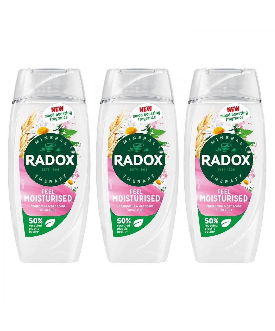 Radox &#39;shower Gel&#39; Feel Moisturised with Chamomile &amp; Oat, 6 X 225Ml in White   8720181336133