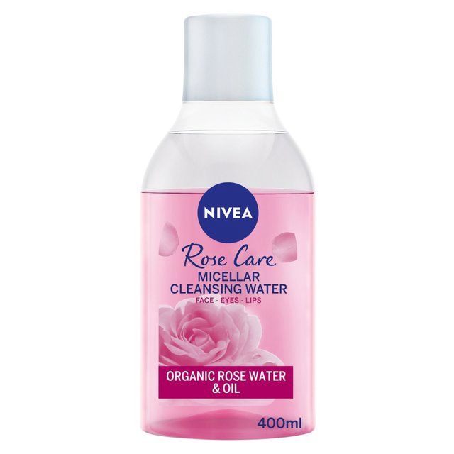 NIVEA MicellAIR Rose Water Micellar Water with Oil (400ml), Micellar Cleansing Water 4005900729934