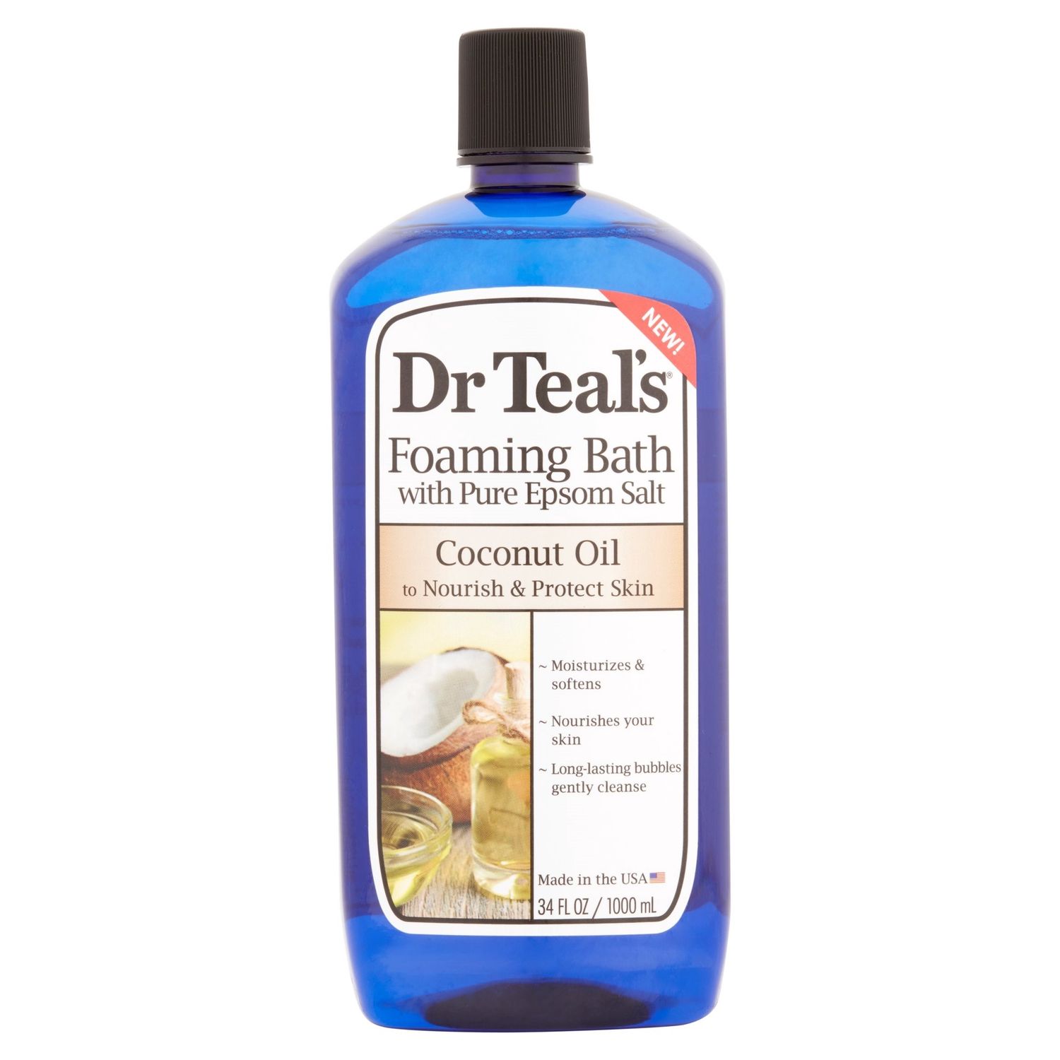 Dr Teal&#39;s Foaming Bath with Pure Epsom Salt Coconut Oil 811068015017