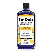 Dr. Teal&#39;s by Dr. Teal&#39;s Foaming Bath with Pure Epsom Salt Prebiotic Lemon Balm with Sage &amp; Thyme Essential Oils -1000ml/34OZ for UNISEX 810021208473