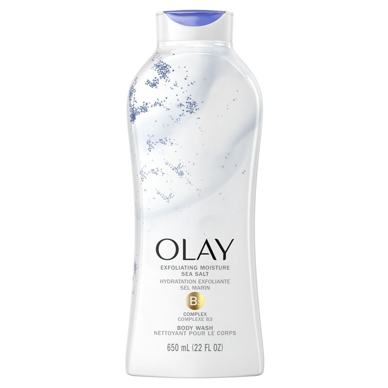 Olay Exfoliating Body Wash with Sea Salts, 22 OZ 037000974819